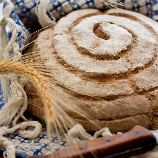 No Knead Sourdough Rye Bread