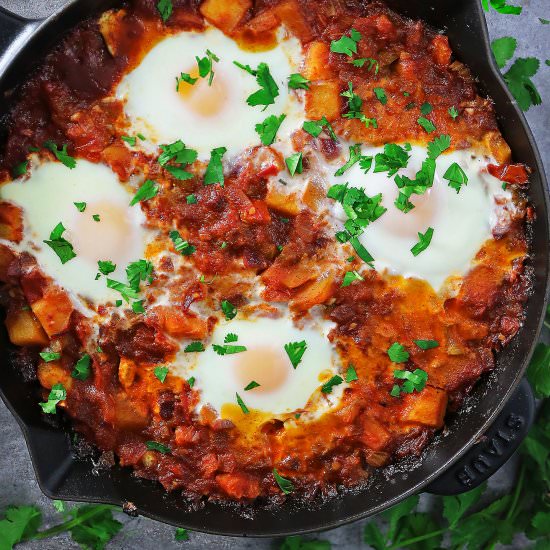 Squash Enchilada Shakshuka