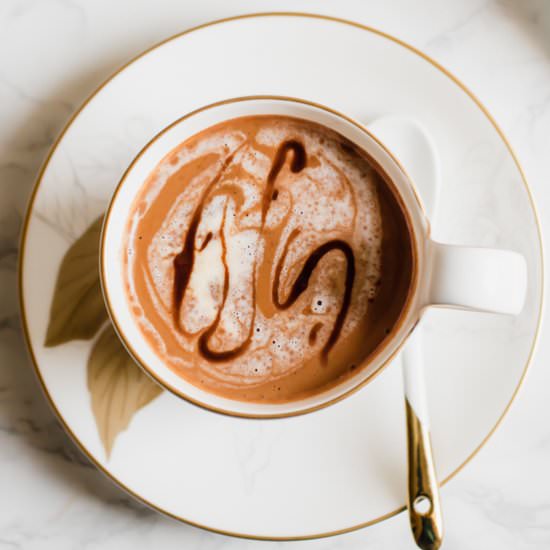 Tahini Cardamom Hot Chocolate