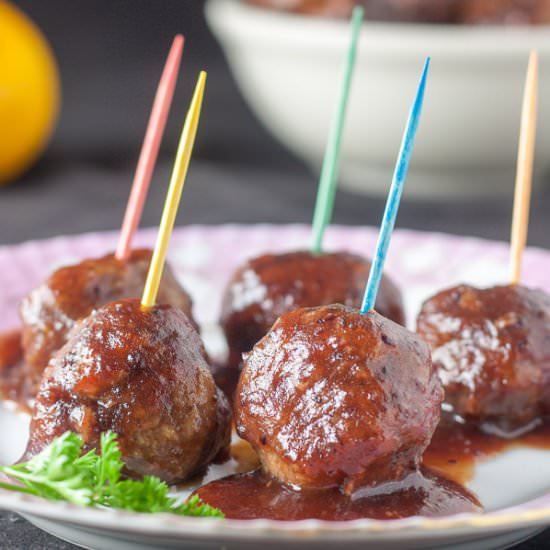 Cranberry Orange Meatballs -GF & DF