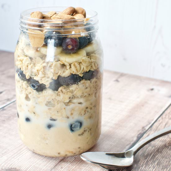 Peanut Butter Banana Overnight Oats