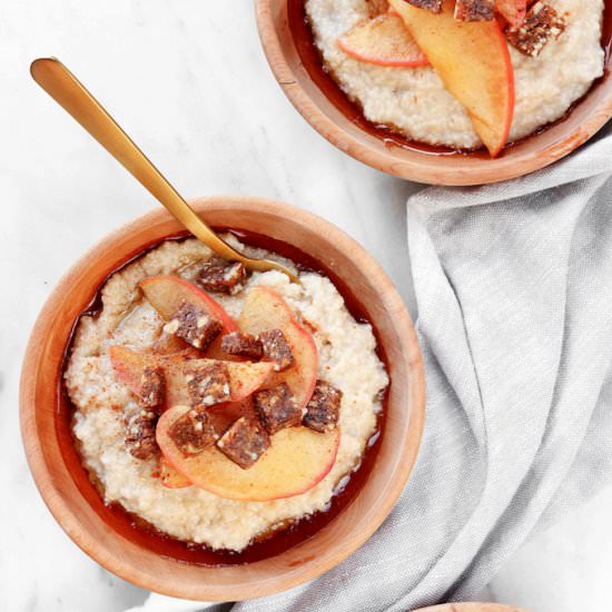 Apple Pie Oat Bran Bowls