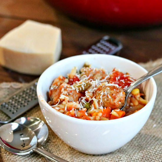 Chunky Italian Meatball Soup
