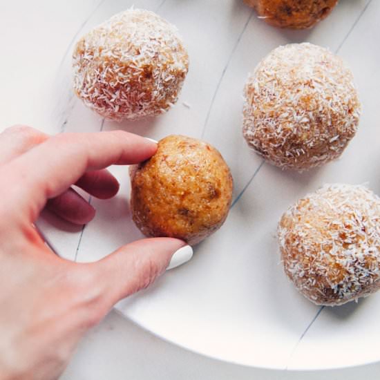 Coconut Cardamom Bliss Balls