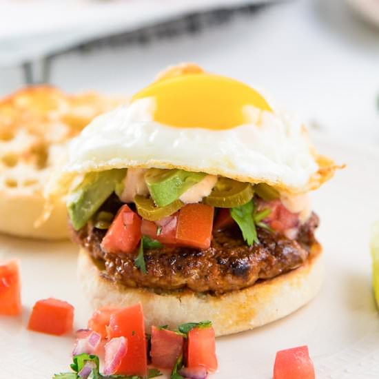 Chorizo Breakfast Burger