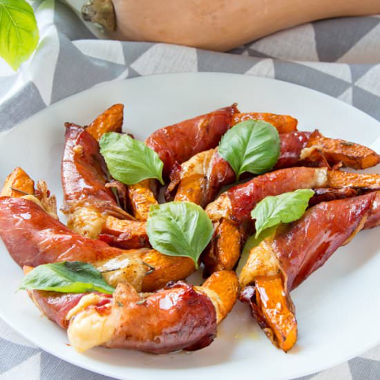 Pumpkin Wedges w/Speck & Glaze