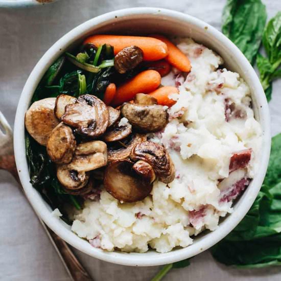 Vegan Loaded Mashed Potato Bowls