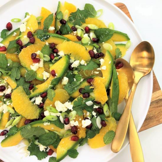 Orange and Avocado Salad with Herbs