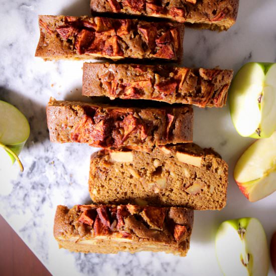 Apple Almond Loaf Cake