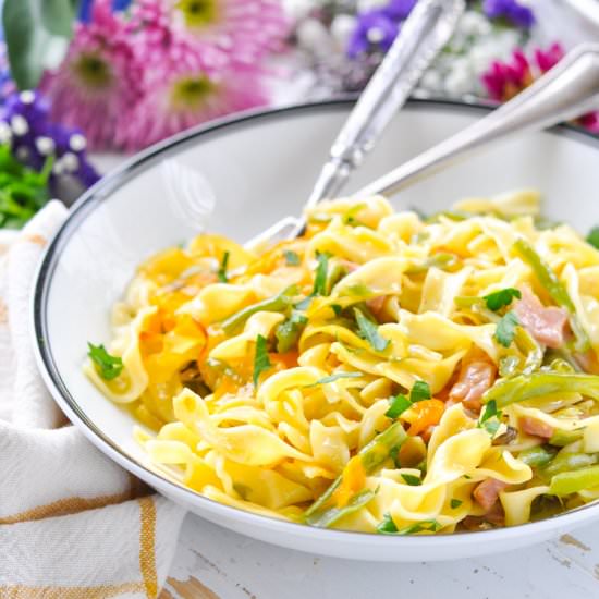 5-Ingredient Ham & Noodle Casserole