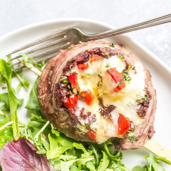 Mediterranean Steak Pinwheels