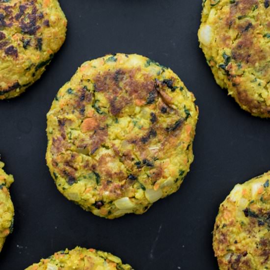 Turmeric Millet Veggie Burger