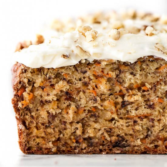 One Bowl Carrot Cake Banana Bread