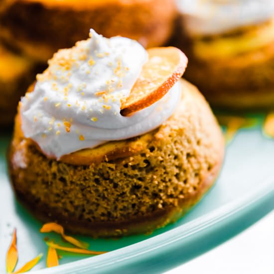 MINI PALEO ORANGE UPSIDE DOWN CAKE