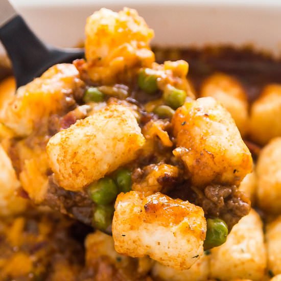 Bacon Cheeseburger Tater Tot Casser
