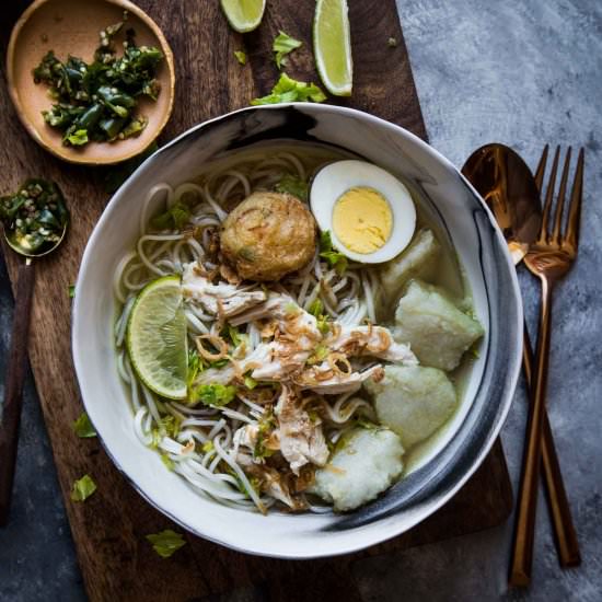 Indonesian Chicken Noodle Soup