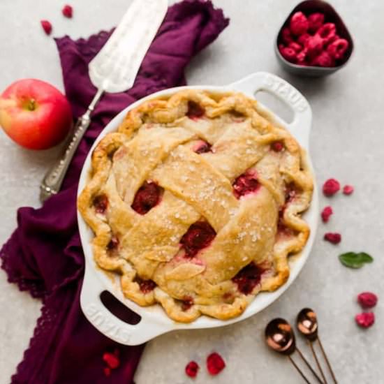Easy Raspberry Apple Pie