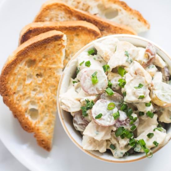 Low FODMAP Chicken and Grape Salad