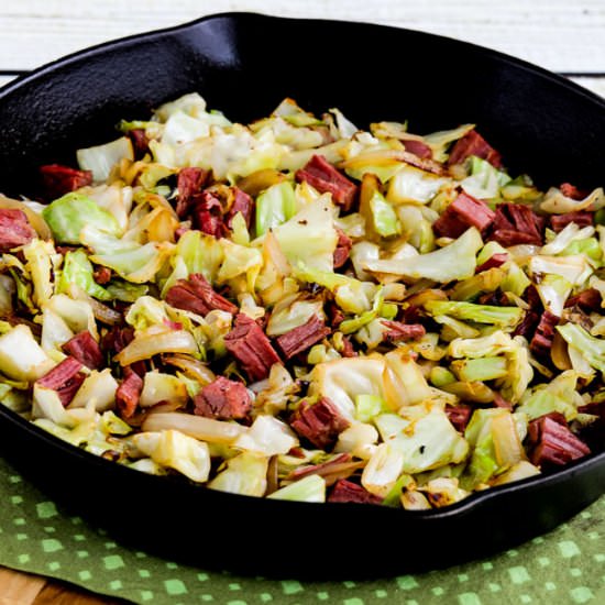 Fried Cabbage with Corned Beef