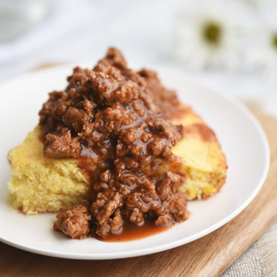Barbecue Pork-Topped Cornbread