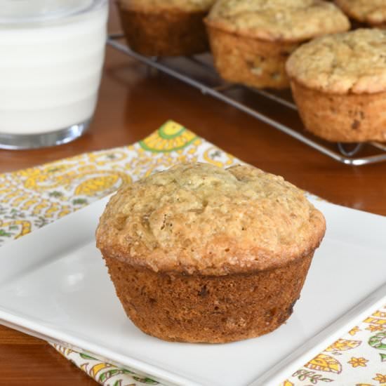 Cream Cheese Banana Nut Muffins