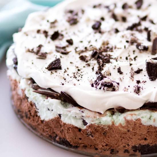 Mint Chocolate Ice Cream Pie