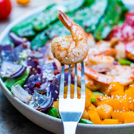 Healthy Shrimp Salad With Lettuce