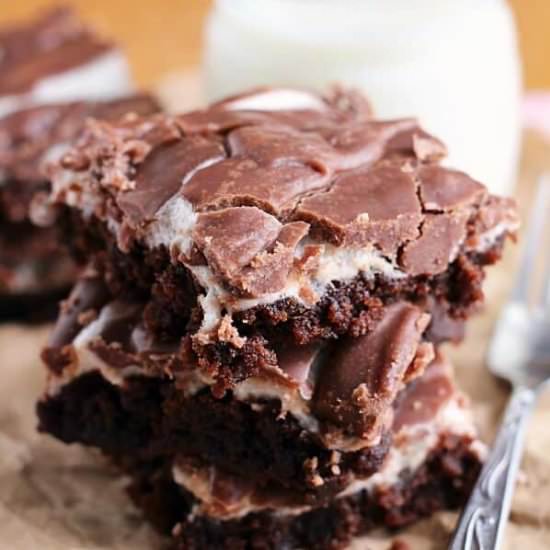 Fudgy Marshmallow Brownies