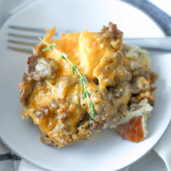 Easy Overnight Breakfast Strata