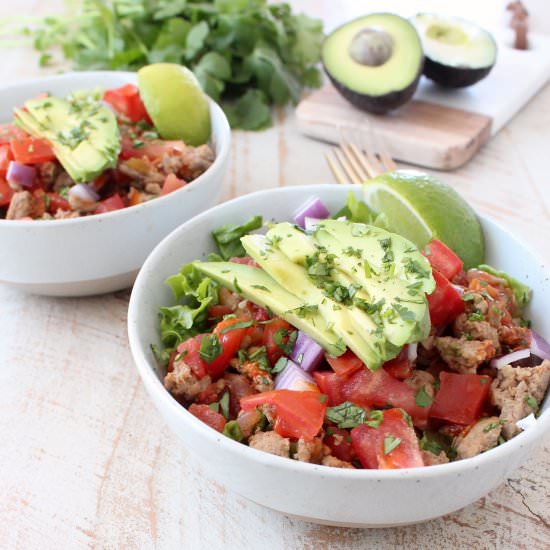 Whole30 Turkey Taco Salad