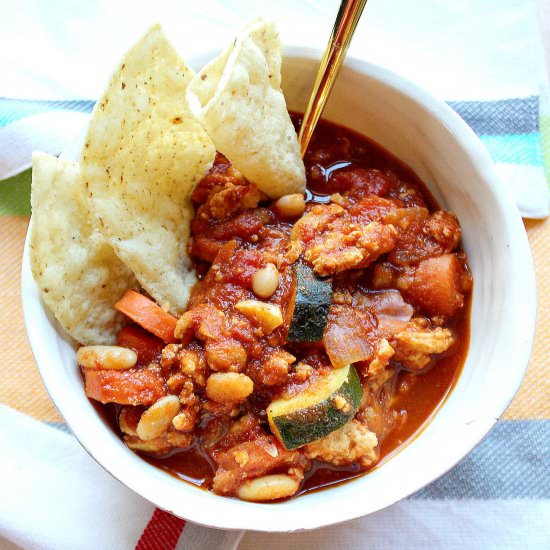 Turkey and Carrot White Bean Chili