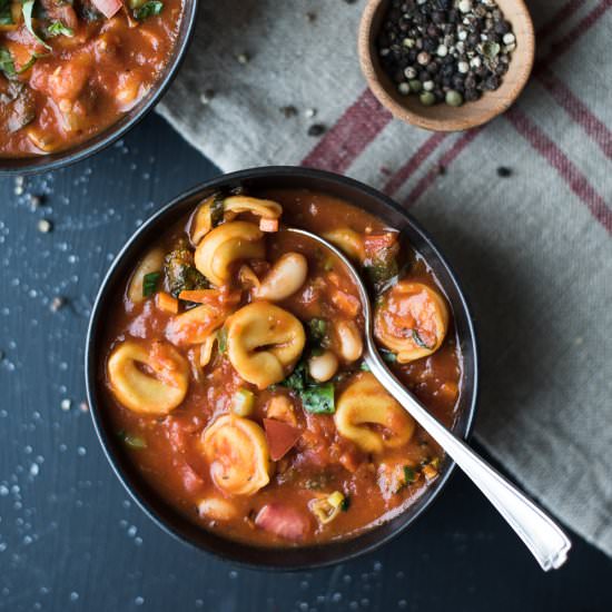 Tortellini e Fagioli Soup