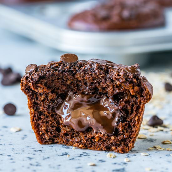 Peanut Butter Chocolate Muffins