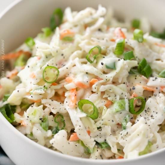 Skinny Creamy Coleslaw