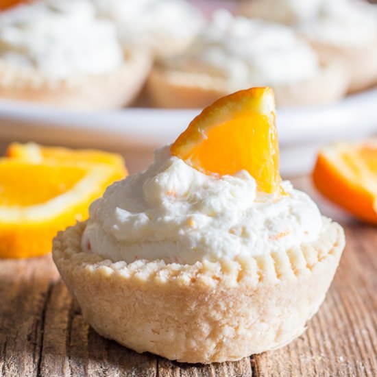 Creamy Orange Cheesecake Tarts