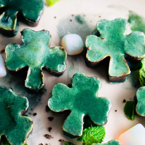 mint coconut butter chocolate fudge