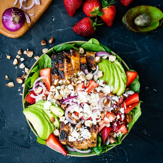Strawberry & Avocado Chicken Salad