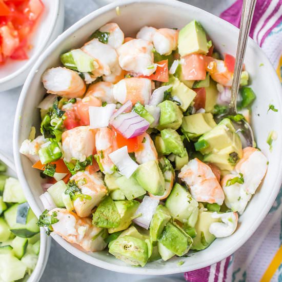 Avocado Shrimp Ceviche Salad