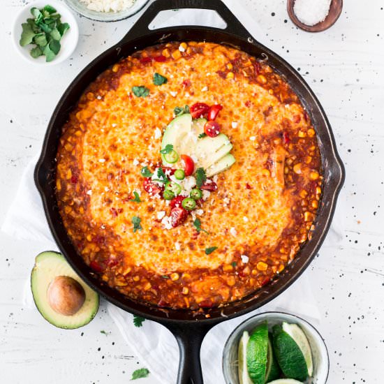 Chicken Enchiladas-Cauliflower Rice