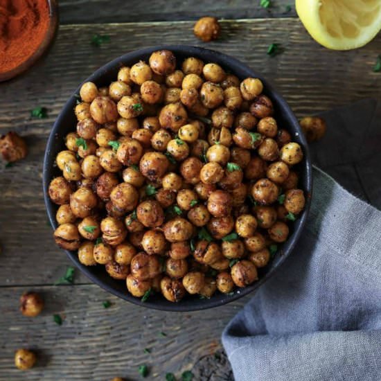 Smoky Air Fried Chickpeas
