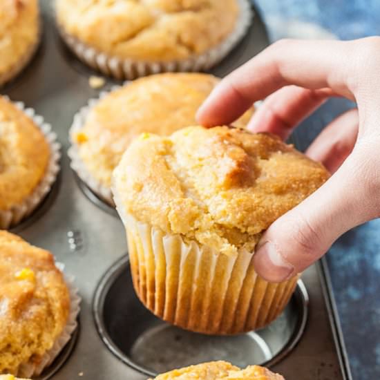 honey cornbread muffins