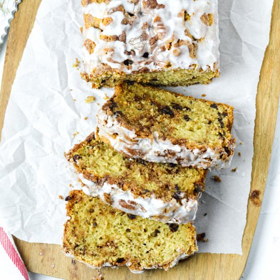 Gluten Free Cinnamon Swirl Bread