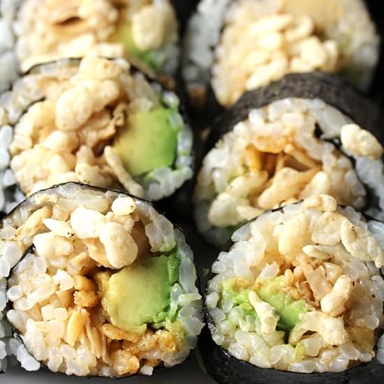 Spicy Jackfruit Sushi (Vegan)