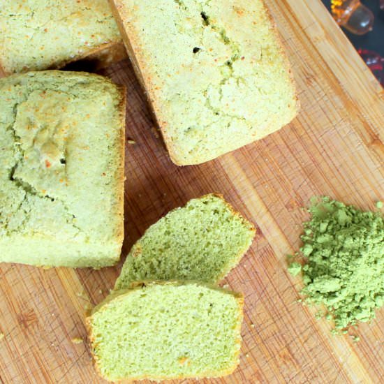 Matcha Coconut Almond Cake