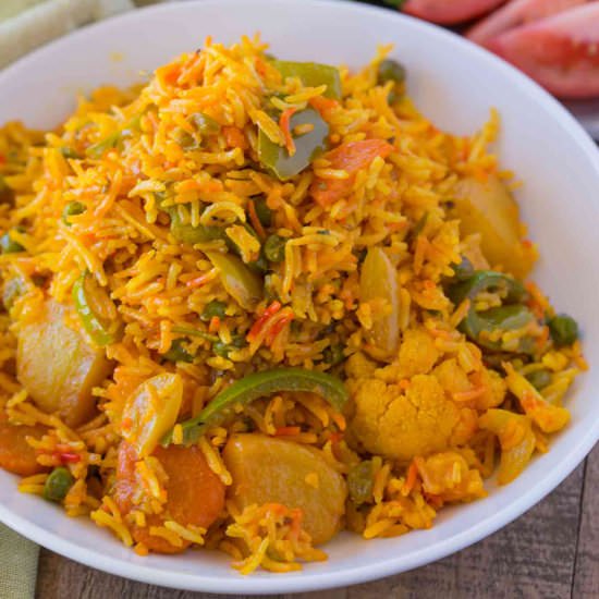 Easy Vegetable Biryani