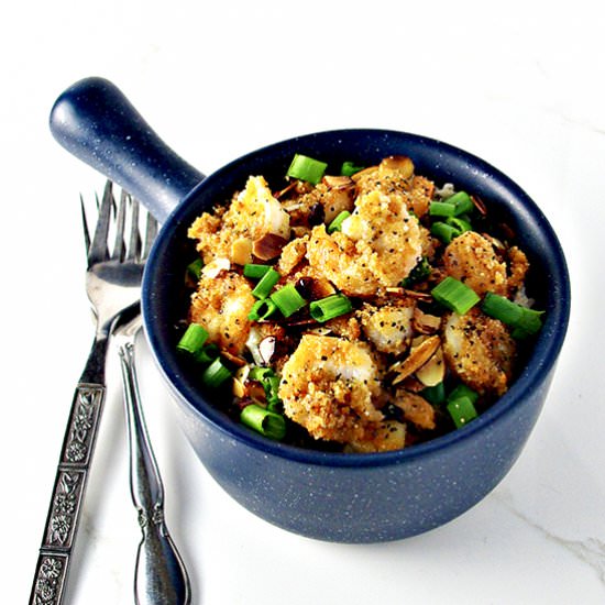 Paleo Shrimp Amandine