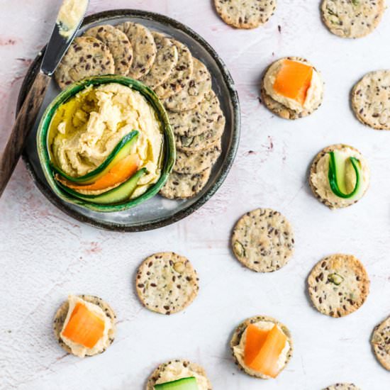 Vegan Multi Seed Crackers