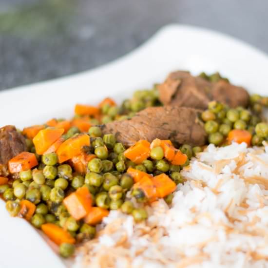 Lebanese Pea Stew with Rice