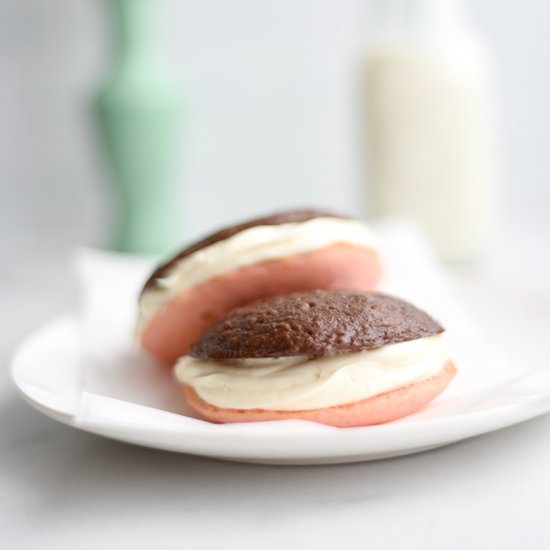 Neapolitan Whoopie Pies