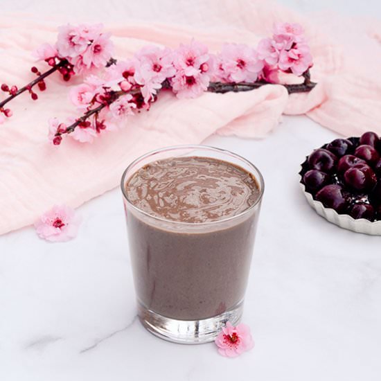 Chocolate Cherry Smoothie Milkshake